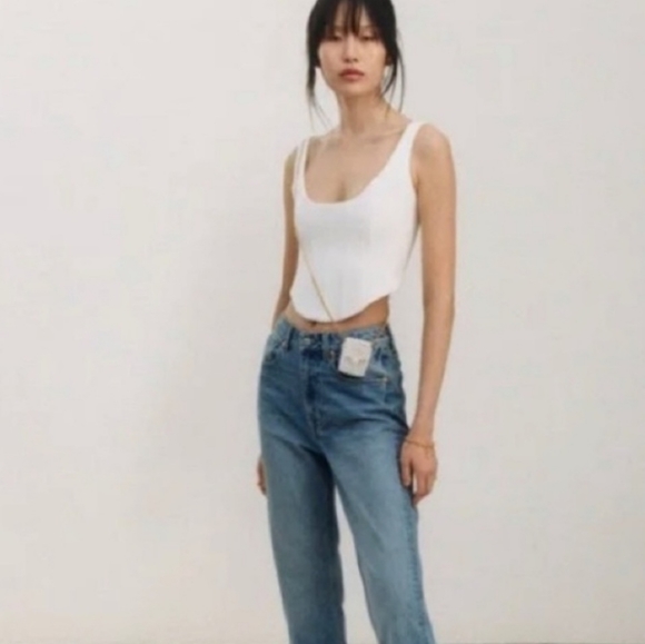 Brock Collection x H&M White Cropped Corset - Picture 3 of 3